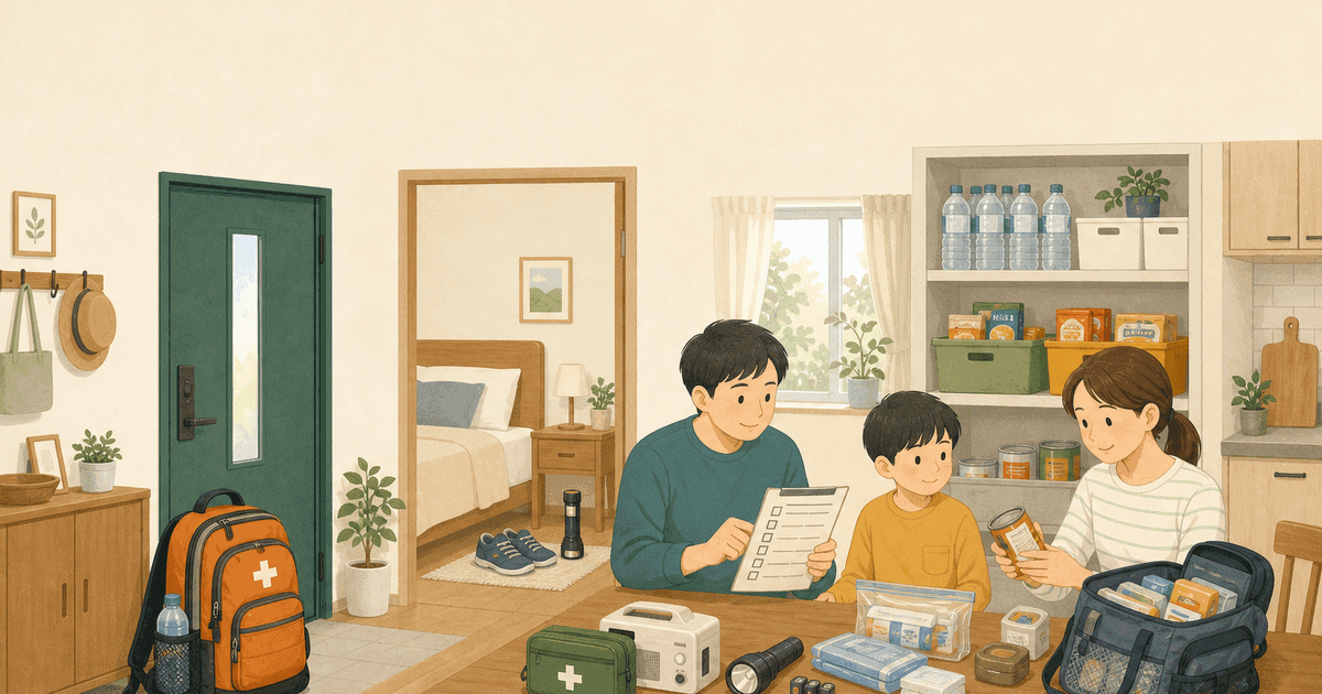防災用品の置き場所｜「分散収納」でいざというとき取り出せる備えにする