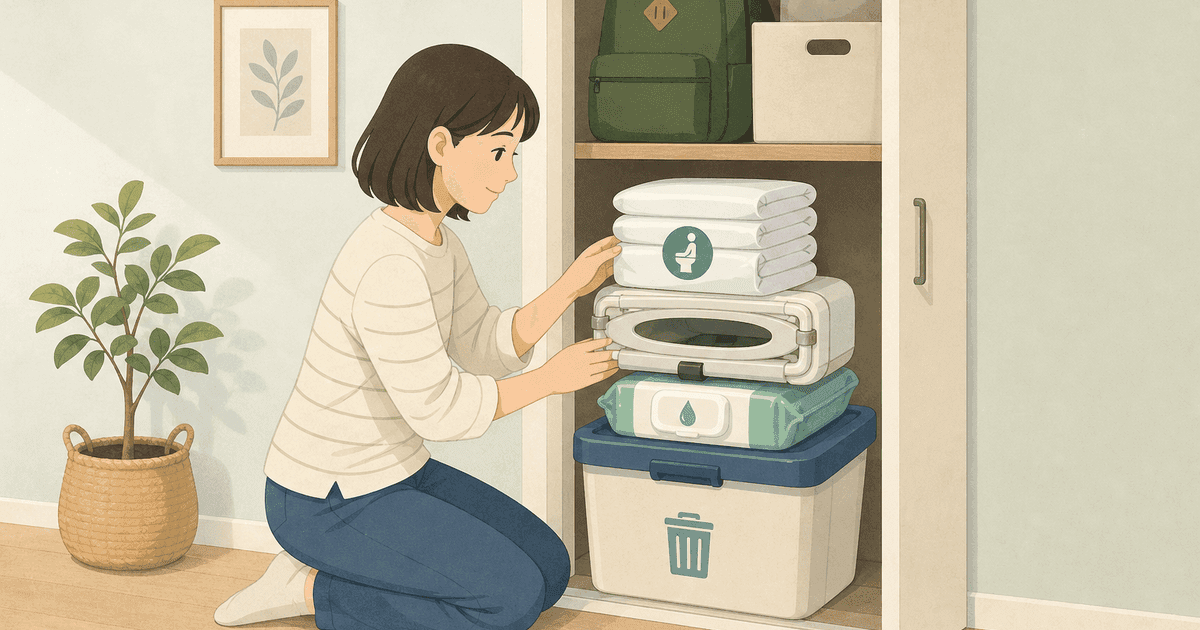 非常用トイレの備え方｜1人1日5回×人数分。必要数の計算と使い方の基本