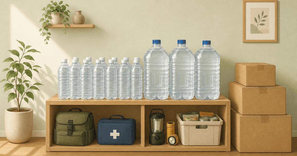 飲料水の備蓄量と保存のコツ｜1人1日3リットルを何日分、どう回すか
