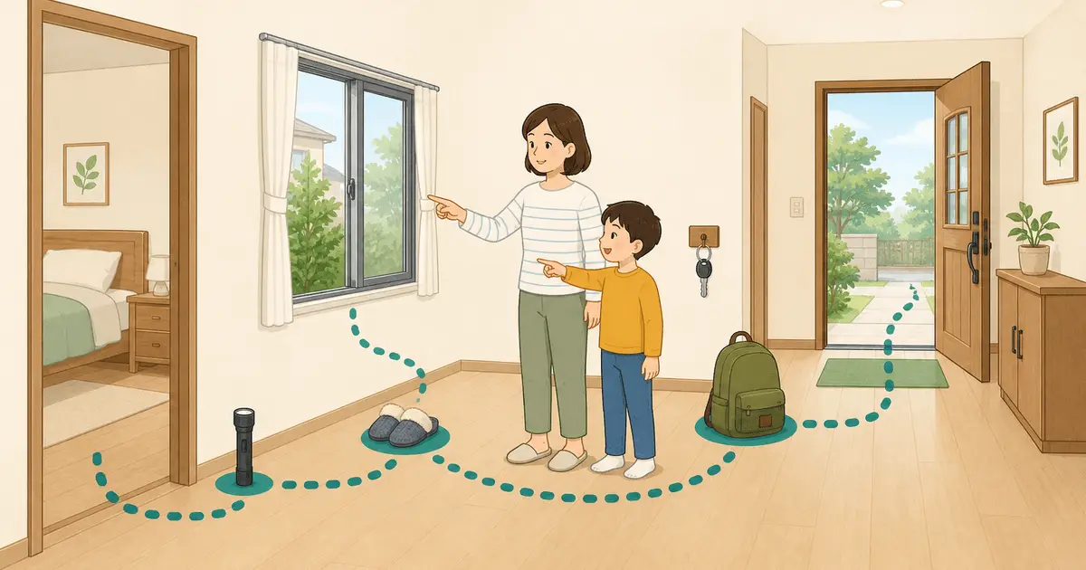 家の中の「逃げ道」を確保する｜地震・火災で「出られない」を防ぐ動線と出口の点検