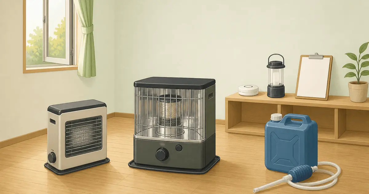 停電でも使える暖房器具の選び方比較|石油ストーブ・カセットガスストーブを「換気・給油・置き場所」の安全から選ぶ